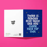 Bold and Colourful Rude Birthday Card with Cheeky Message – A5 Size with White Envelope