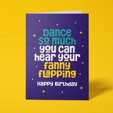 Bold and Colourful Rude Birthday Card with Cheeky Message – A5 Size with White Envelope