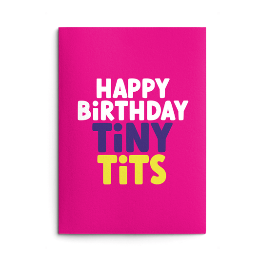 Tiny Tits Wife Rude Birthday Card