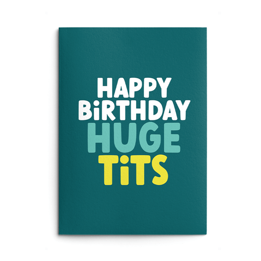 Huge Tits Rude Birthday Card