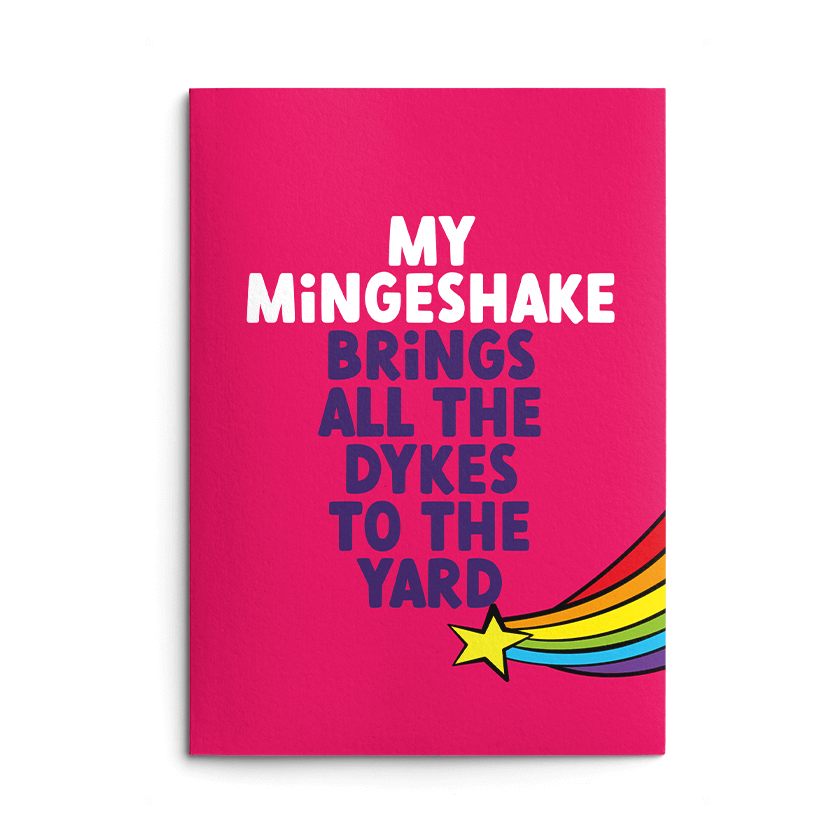 Mingeshake Rude Birthday Card