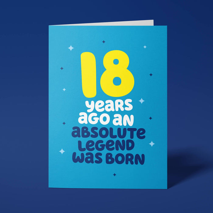 Rude 18th Birthday Card - Legend