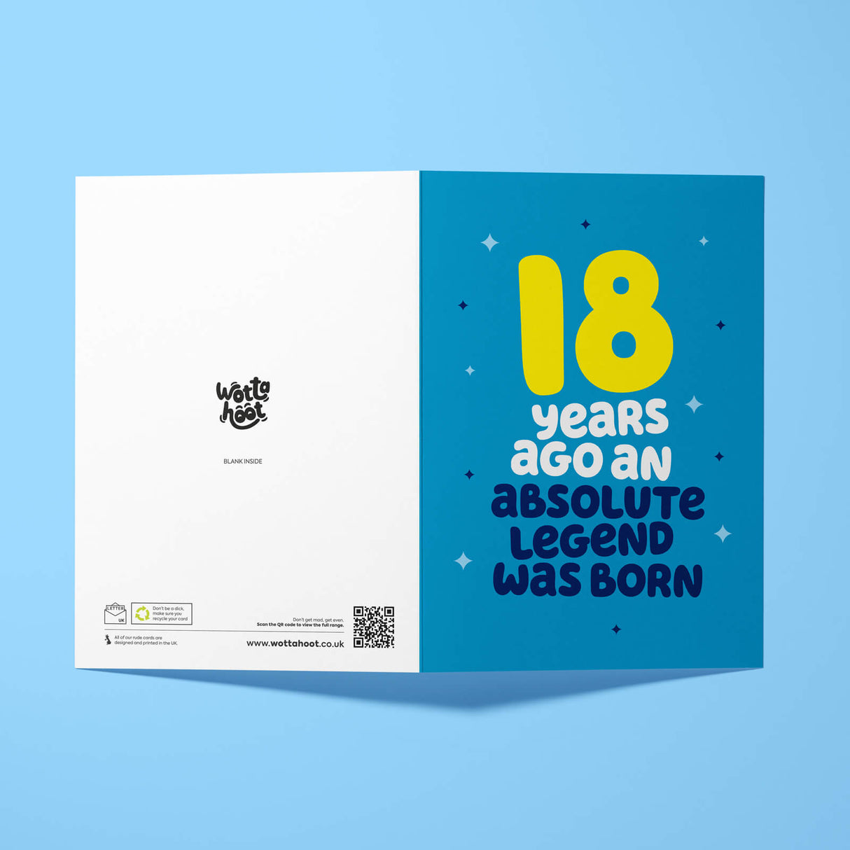 Rude 18th Birthday Card - Legend