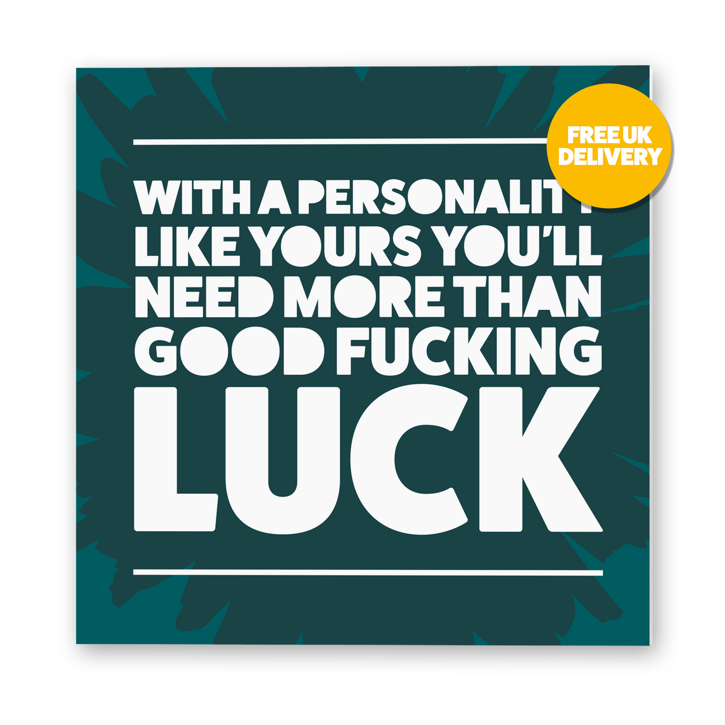 SALE - More than good luck Good Luck Card