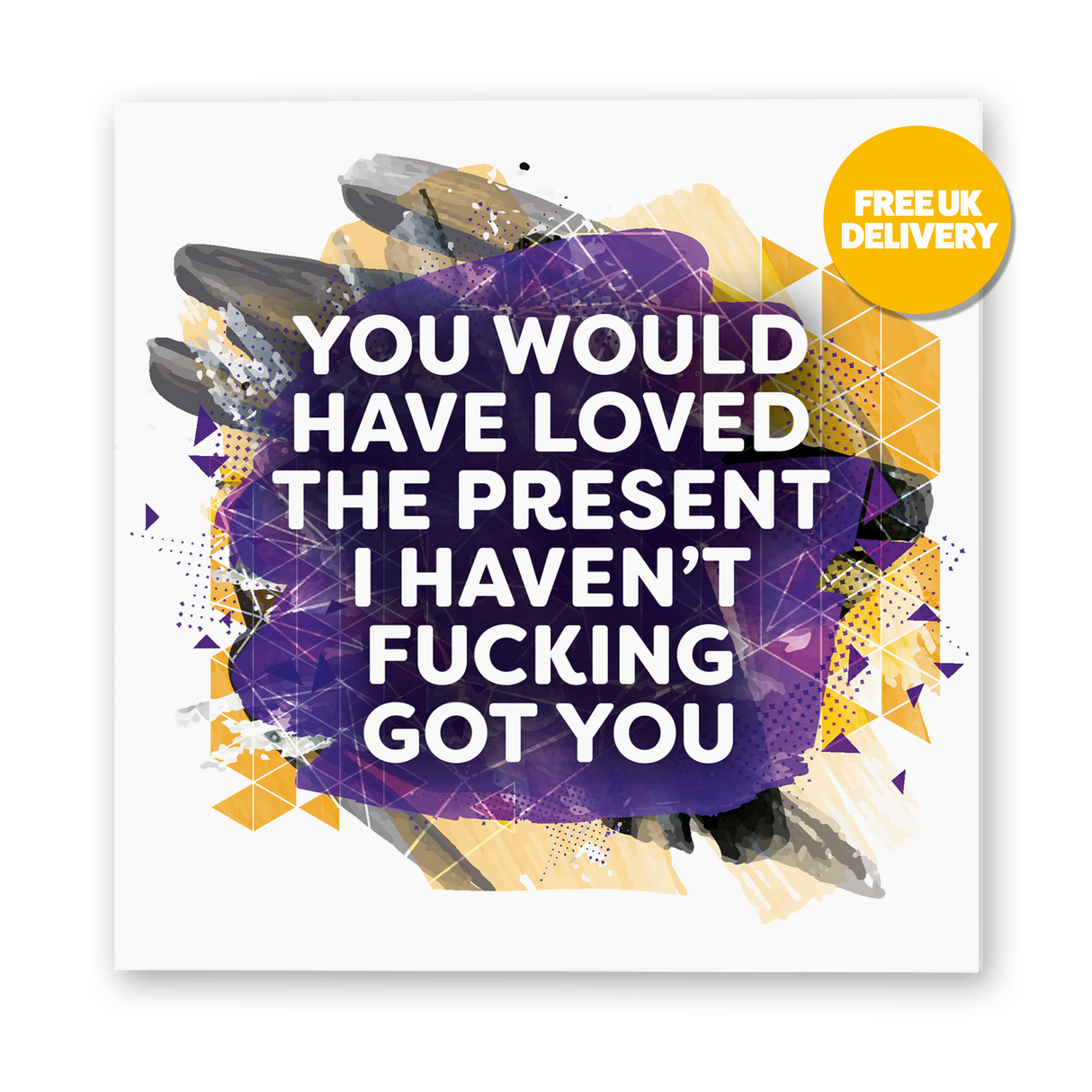 SALE No Present Rude Birthday Card