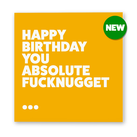 SALE Fucknugget Rude Birthday Card