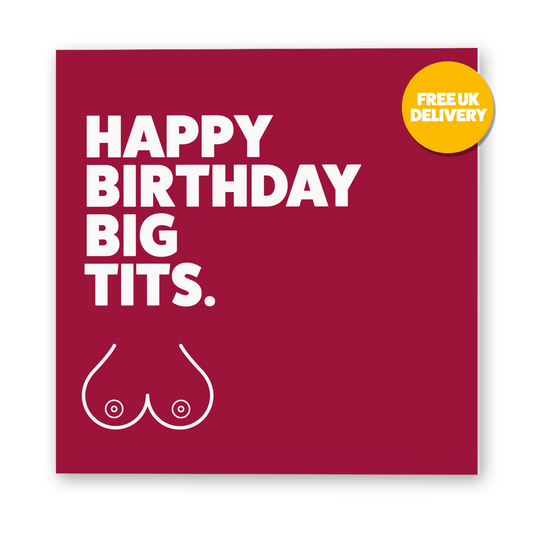 SALE Big tits Rude Birthday Card