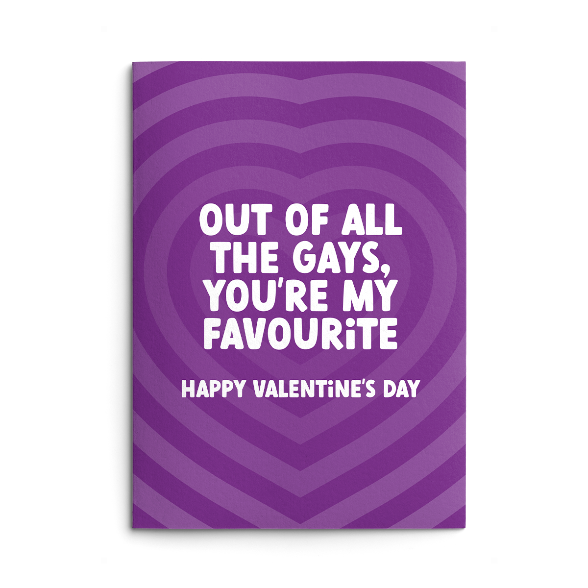 Favourite Gay Rude Valentines Card