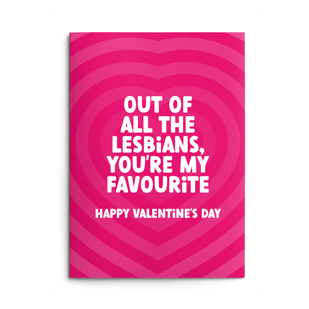 Favourite Lesbian Rude Valentines Card