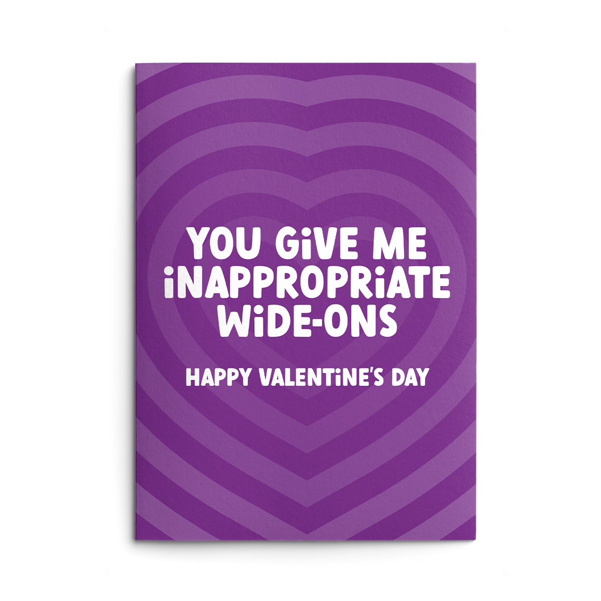 Inappropriate Wide-ons Rude Valentines Card