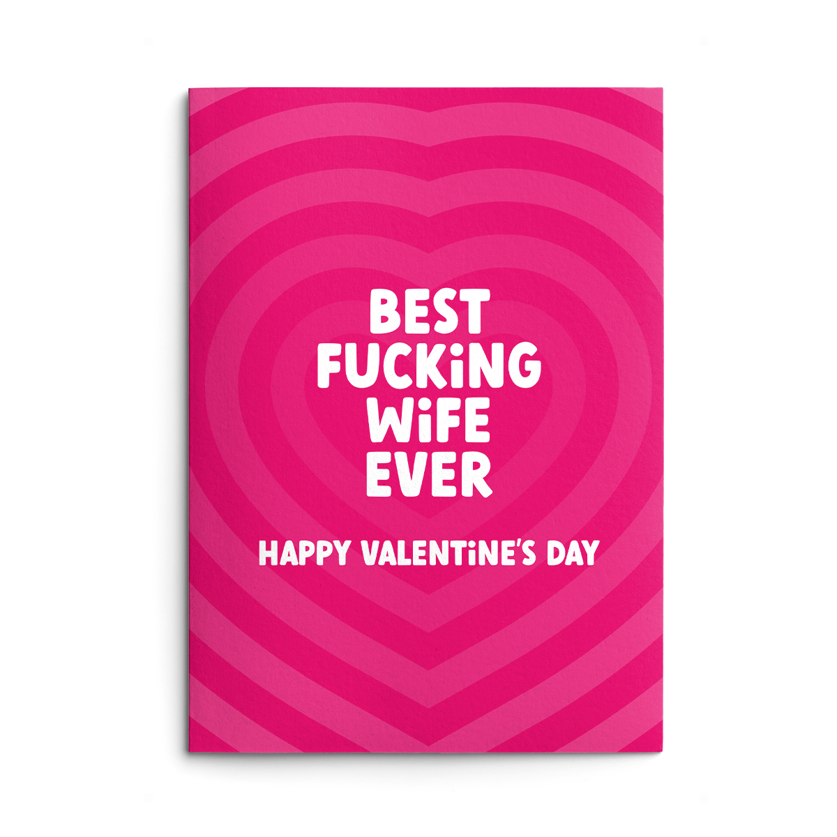 Best Wife Rude Valentines Card