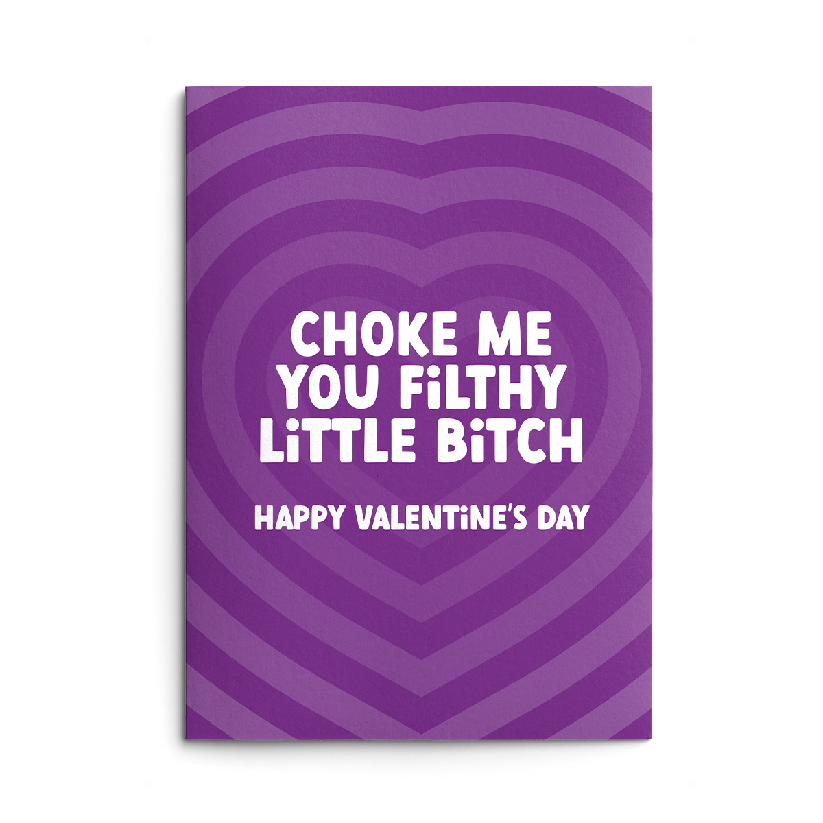 Choke Me Rude Valentines Card