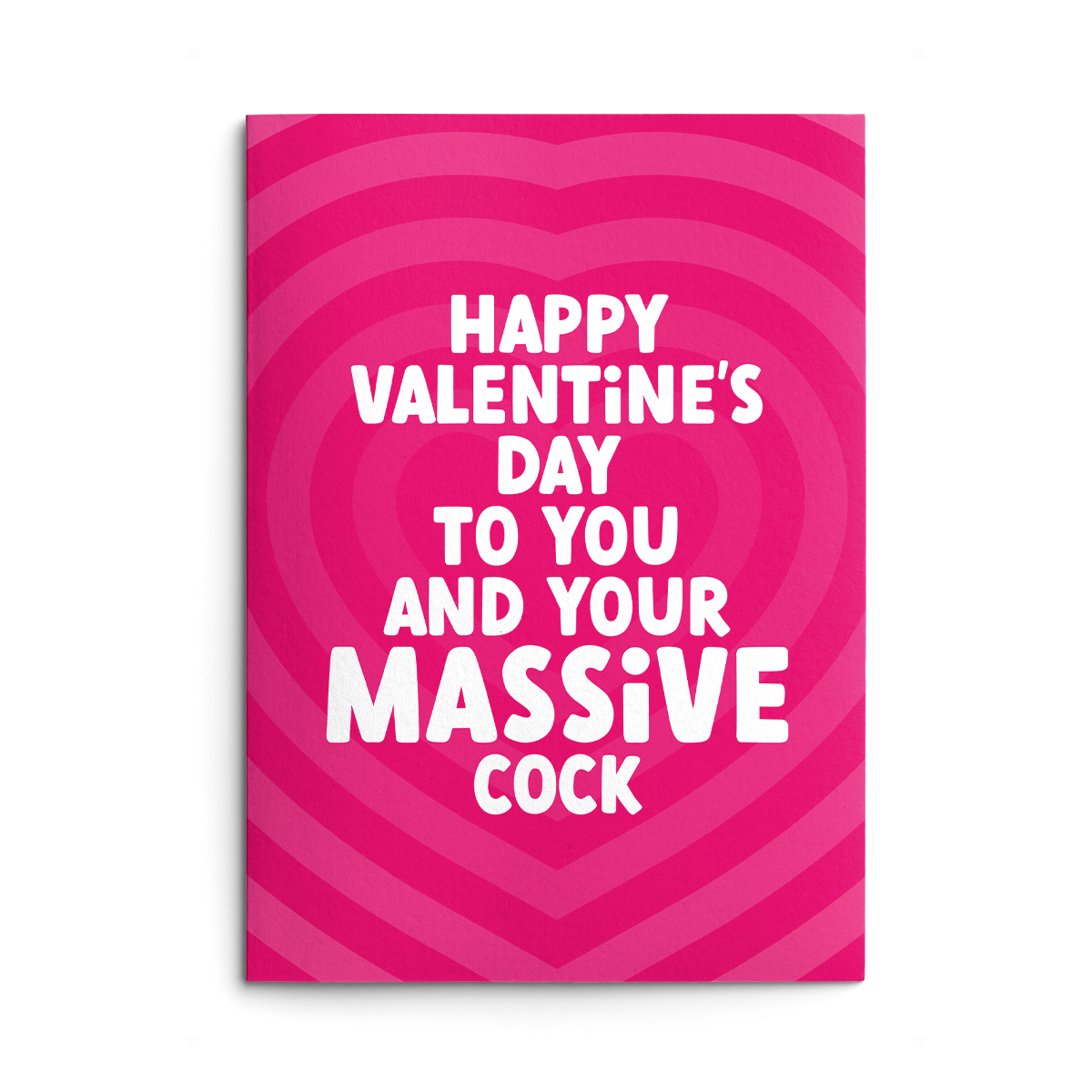 Massive Cock Rude Valentines Card