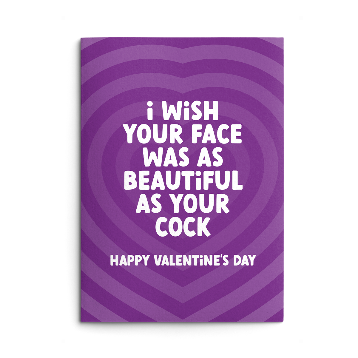 Beautiful Cock Rude Valentines Card