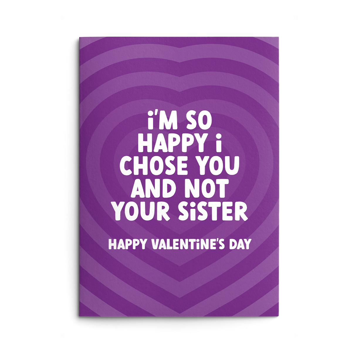 Your Sister Rude Valentines Card