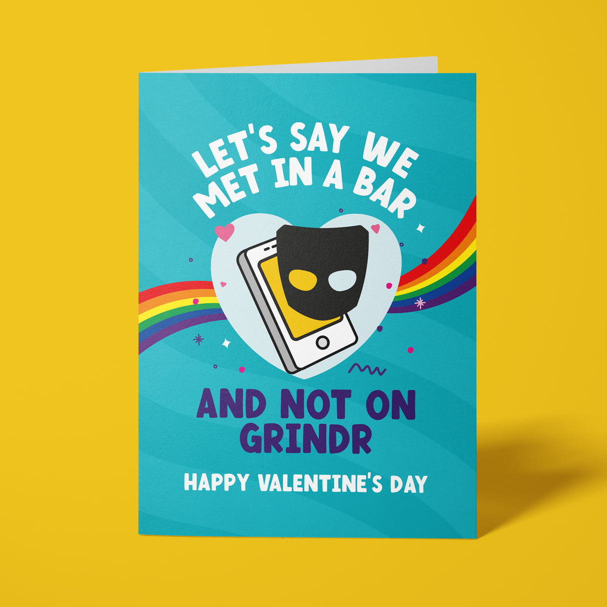 Rude Valentine's Day Card - Gay Grindr