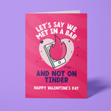 Rude Valentine's Day Card - Tinder
