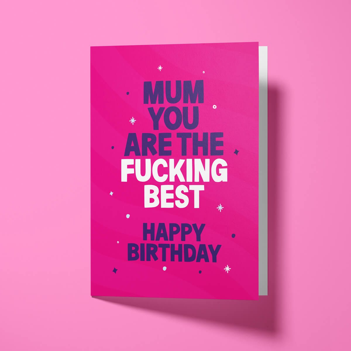 Funny mum birthday card with white envelope, perfect for celebrating mothers