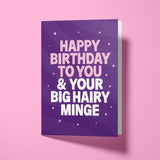Funny birthday card for confident women with white envelope