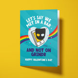 Rude Valentine's Day Card - Gay Grindr
