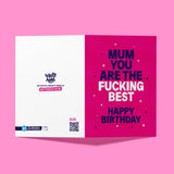 Rude Mum Birthday Card - "Fucking Best" Funny Birthday Card