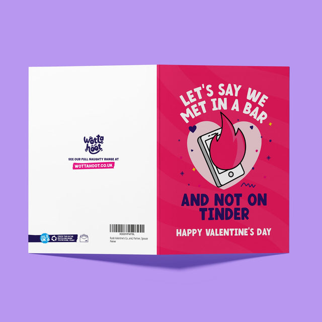 Rude Valentine's Day Card - Tinder