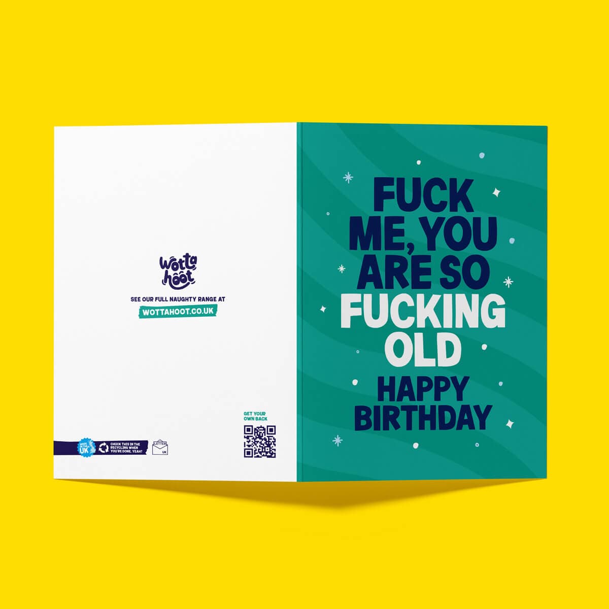 Rude Birthday Card - "So Fucking Old" Funny Birthday Card