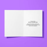 Bold and Colourful Rude Birthday Card with Cheeky Message – A5 Size with White Envelope