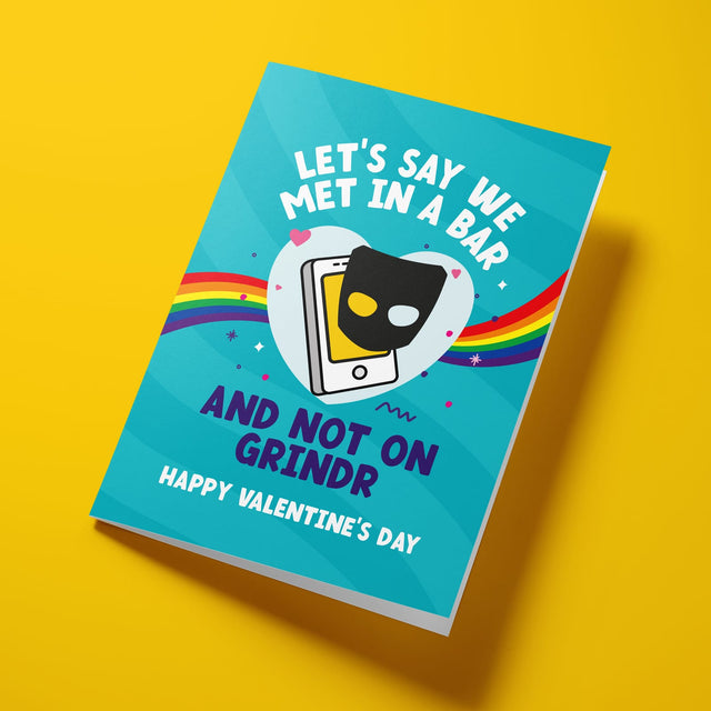 Rude Valentine's Day Card - Gay Grindr