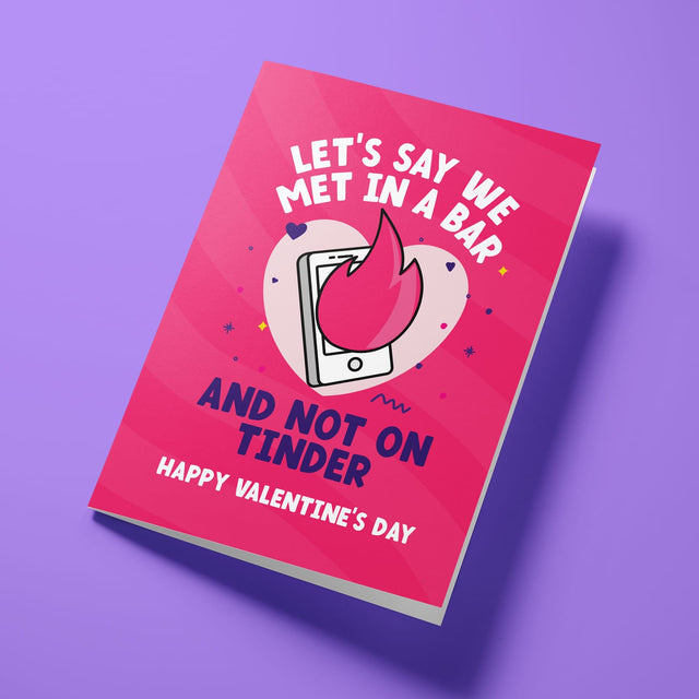 Rude Valentine's Day Card - Tinder