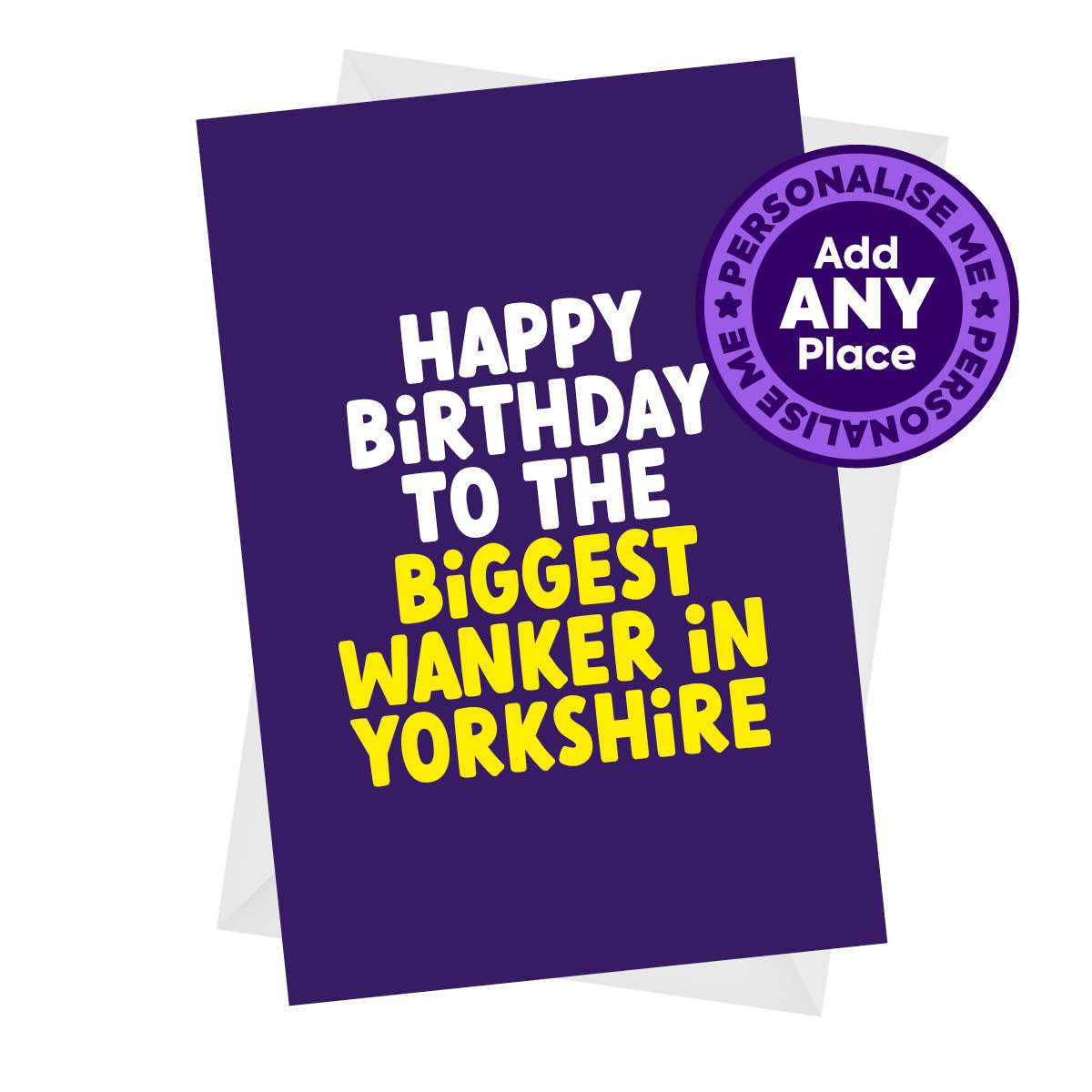Biggest Wanker - Rude Personalised Birthday Card